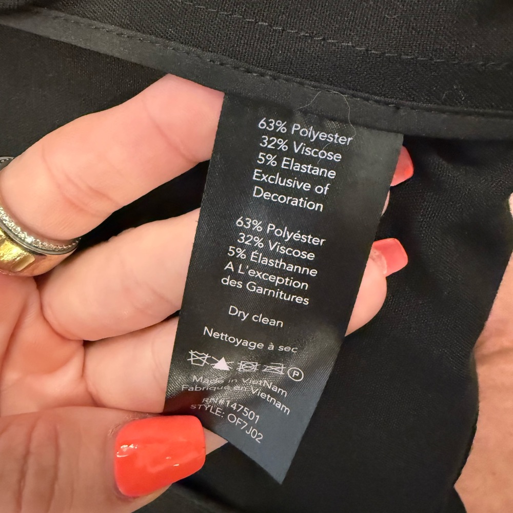 NWOT Kobi Halperin Claudia Black with Lace Back Detail Blazer– Size M - Picture 5 of 9